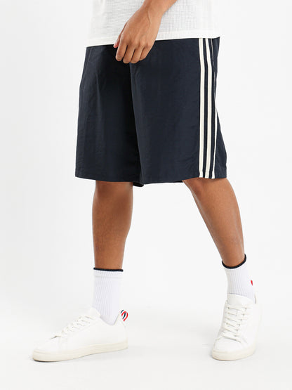 Above Knee Short with Side Stripes
