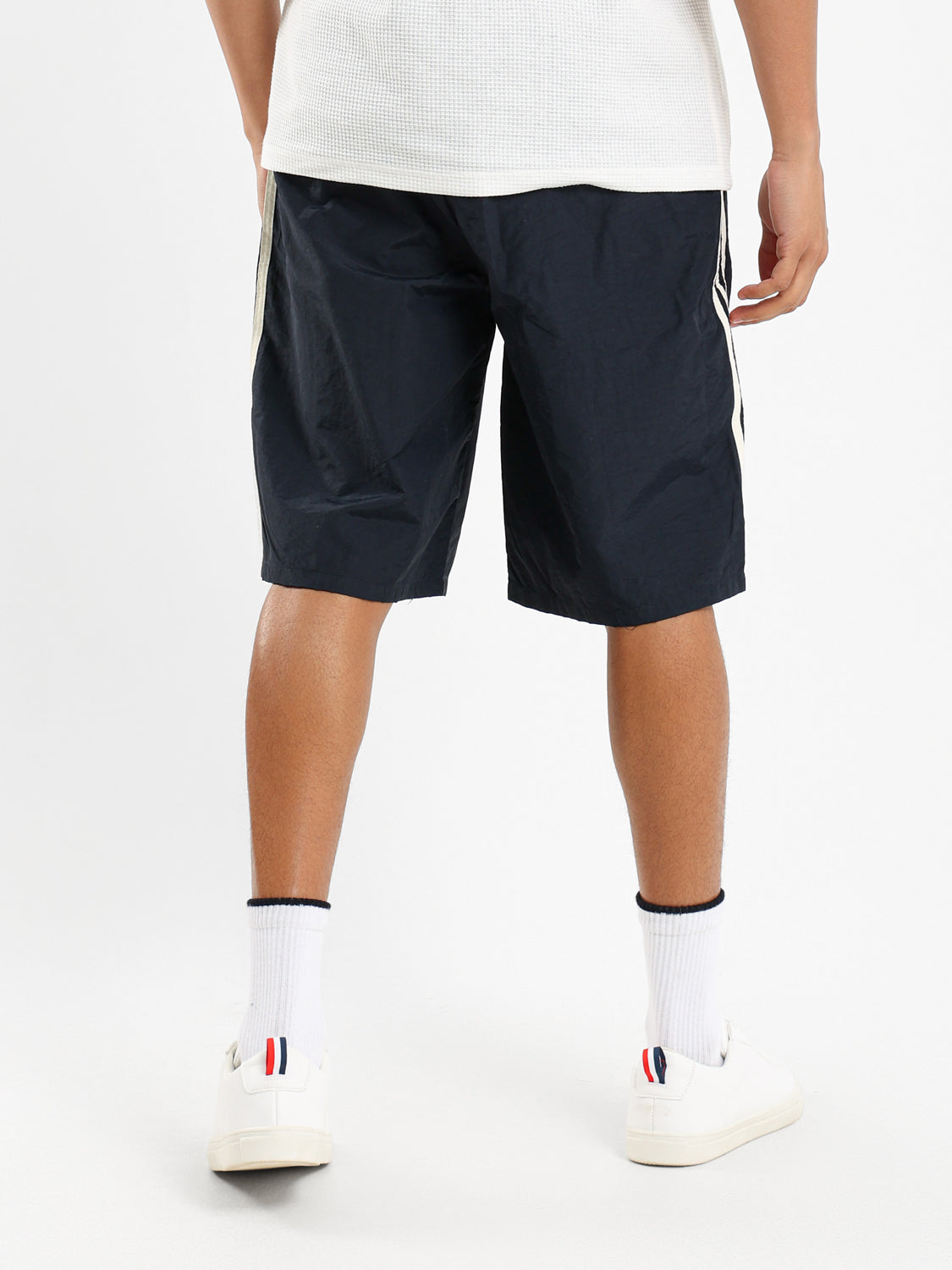 Above Knee Short with Side Stripes