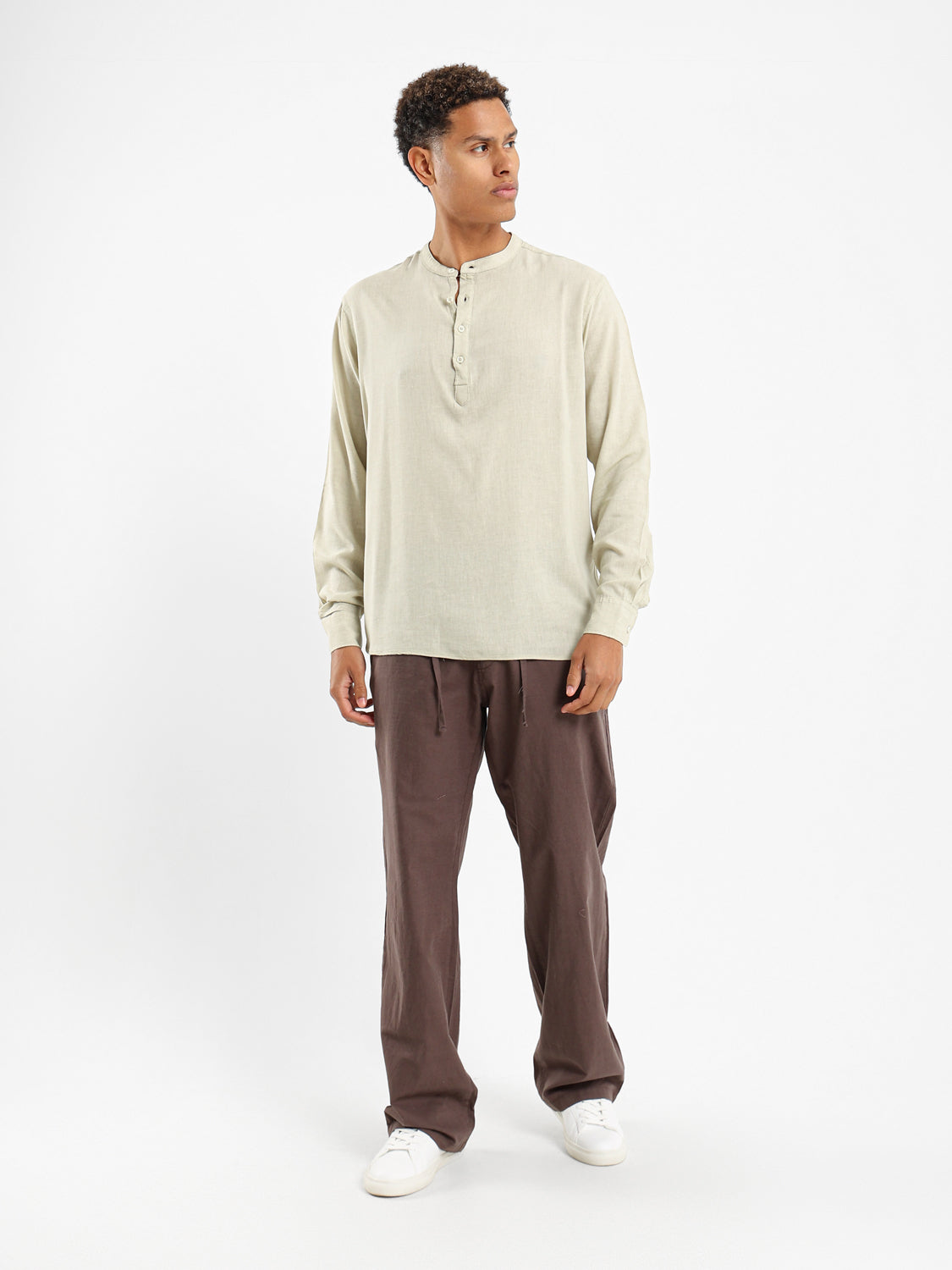 Regular Fit Linen Pants