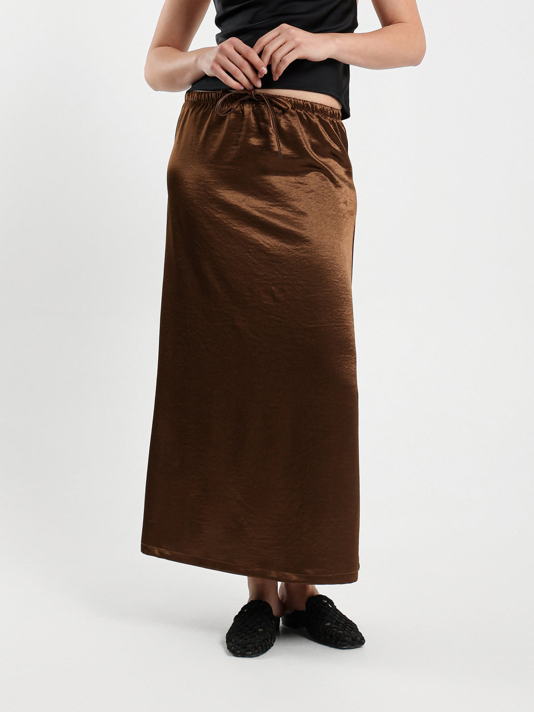 Satin Maxi Skirt