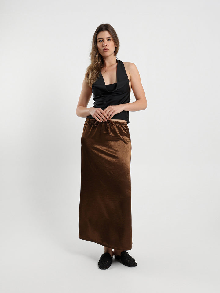 Satin Maxi Skirt
