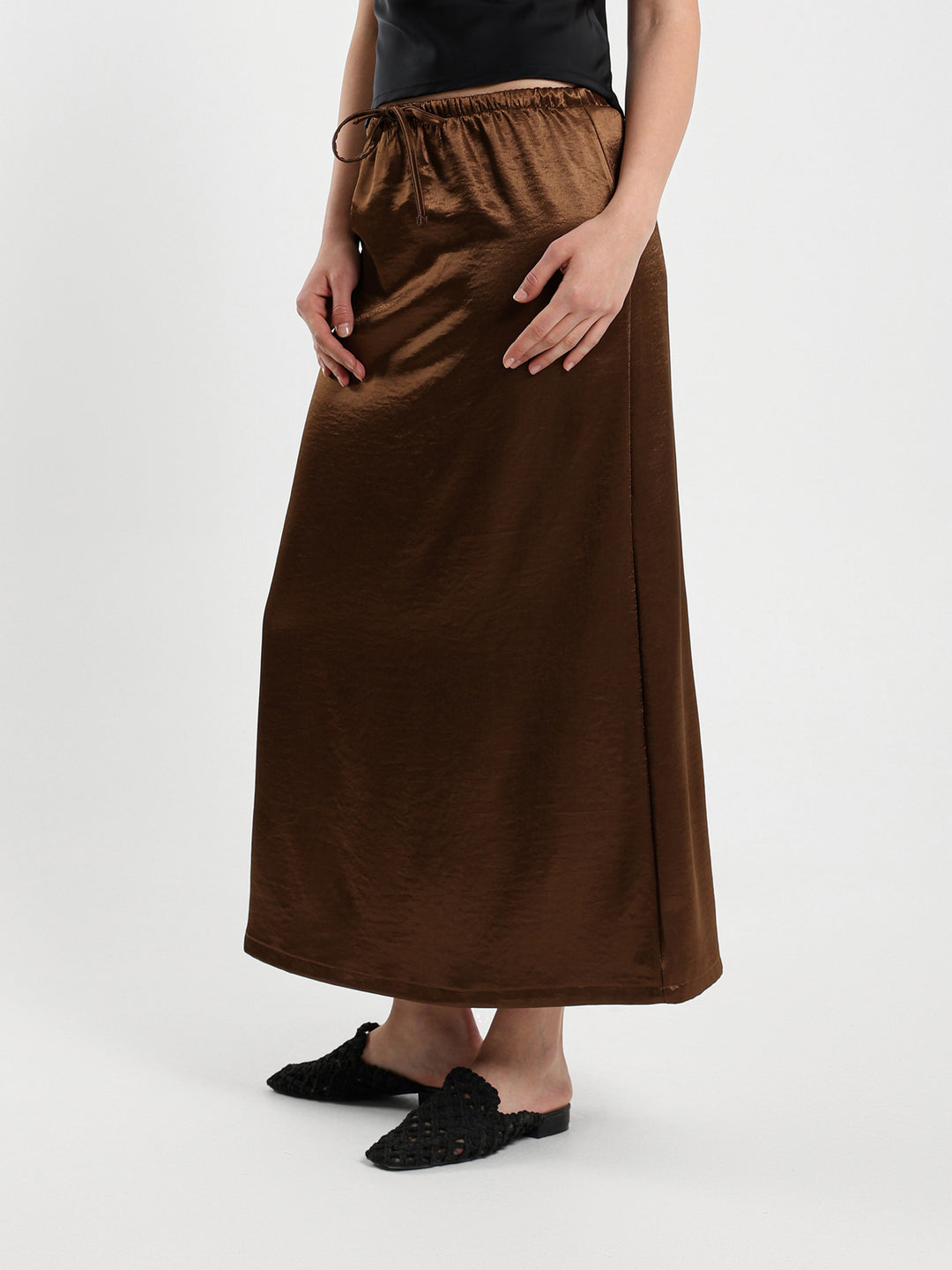 Satin Maxi Skirt