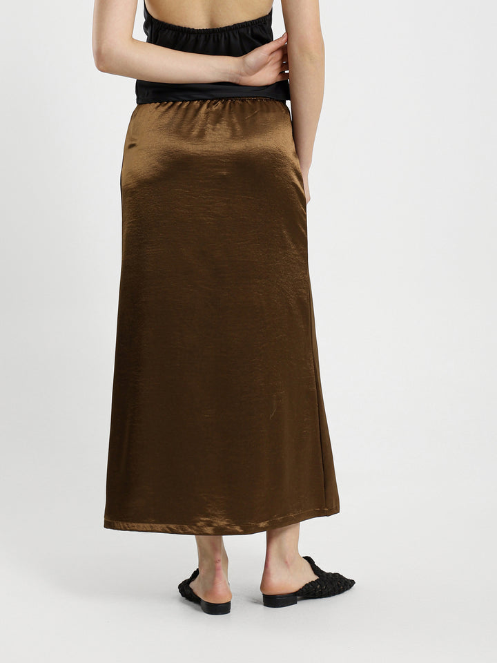 Satin Maxi Skirt