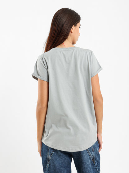 Front Text Print T-Shirt