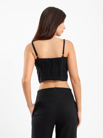 Front Tie Cropped Top