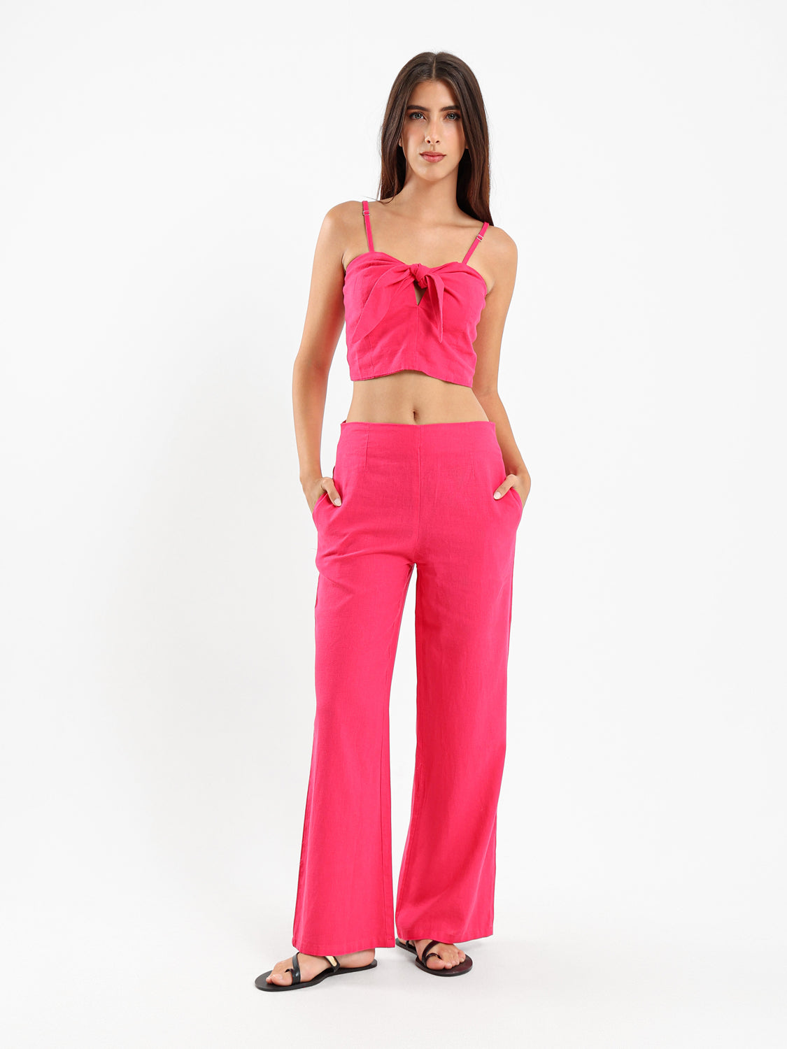 Front Tie Cropped Top