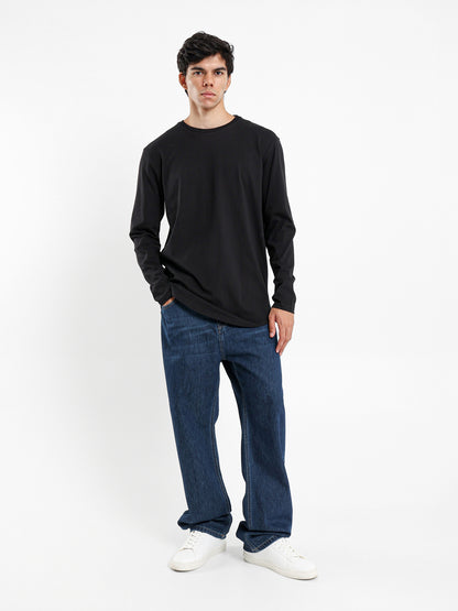 Regular Fit Washed Effect Jeans