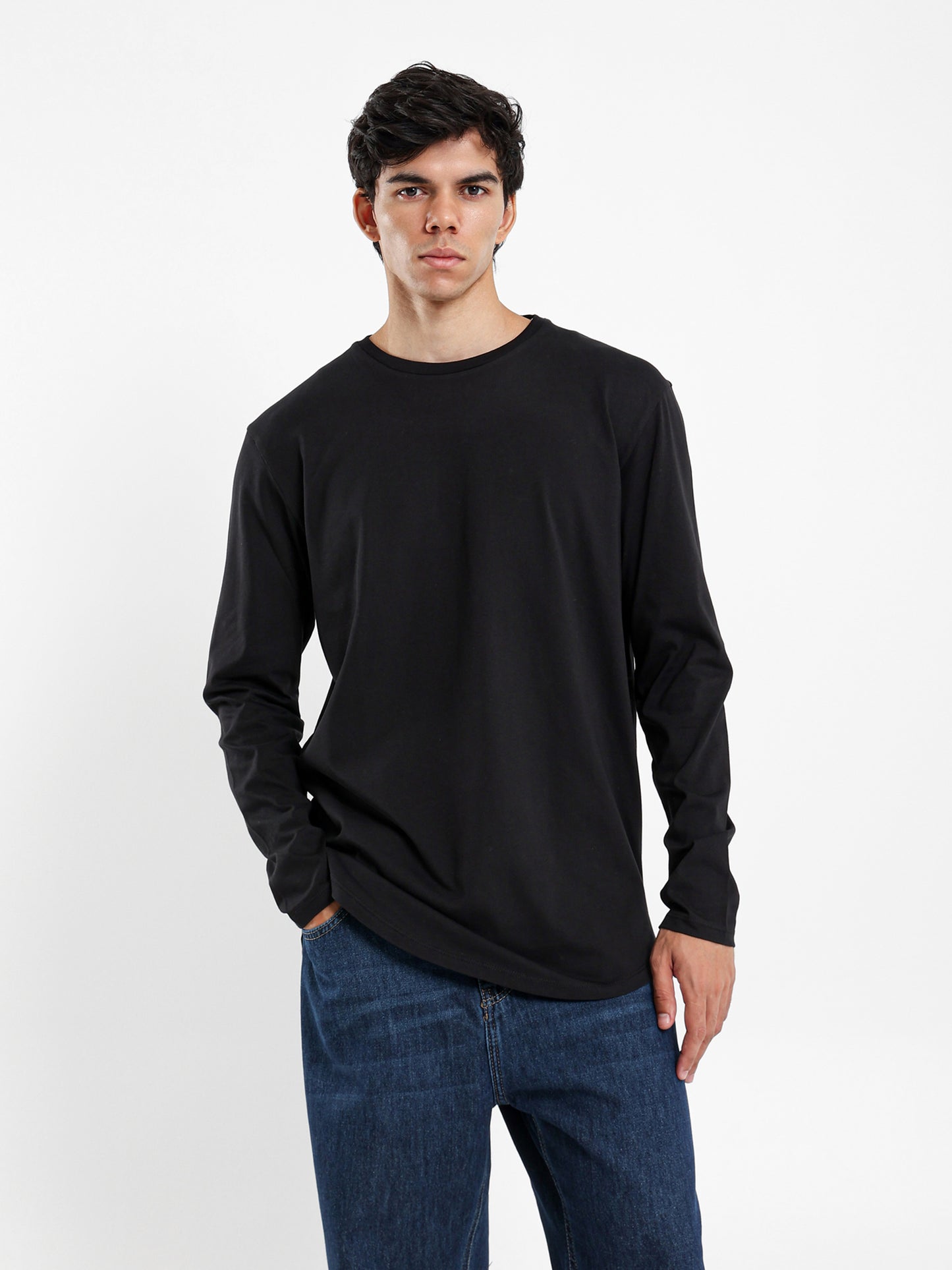 Long Line Long Sleeves T-Shirt