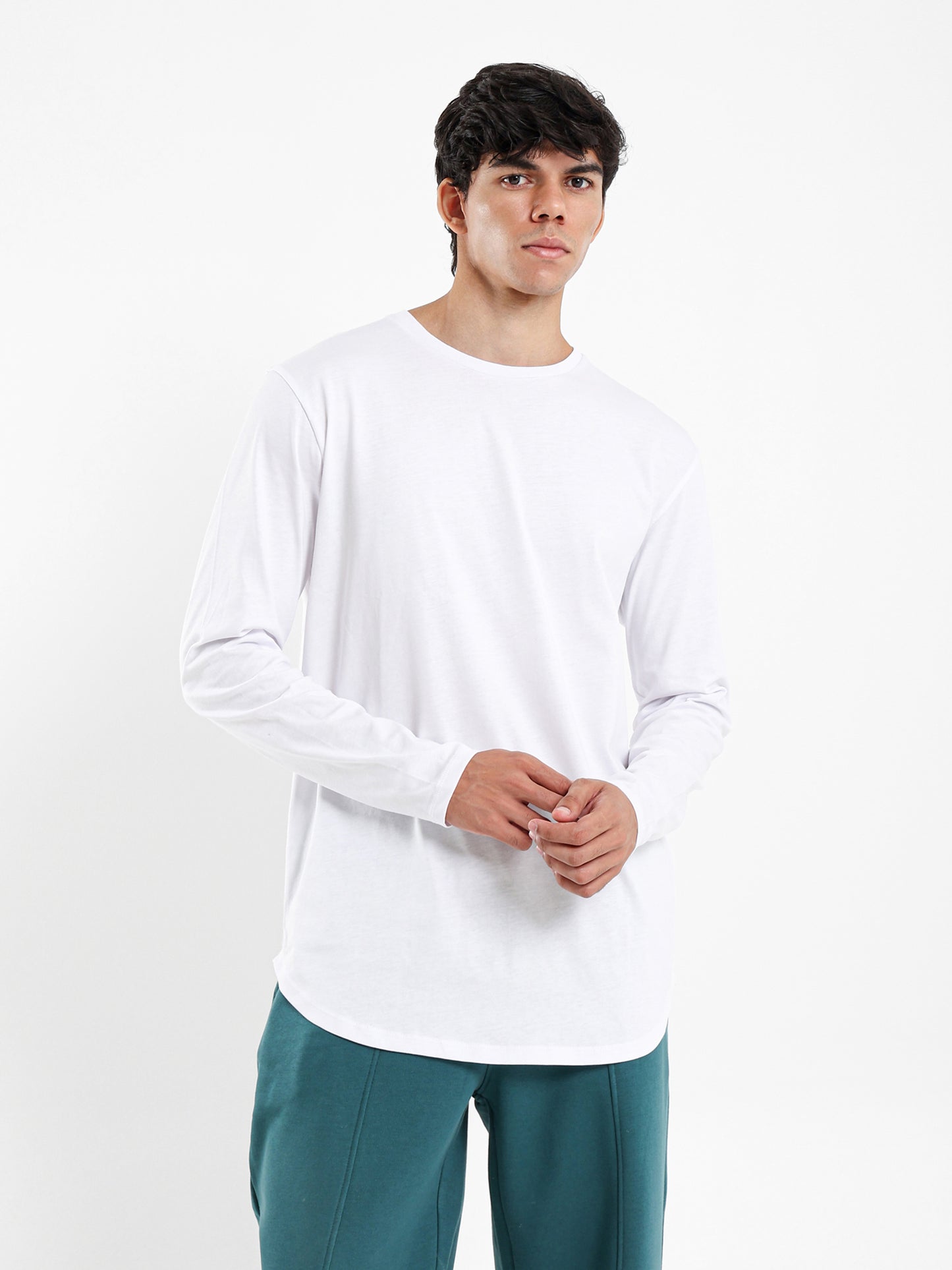 Long Line Long Sleeves T-Shirt