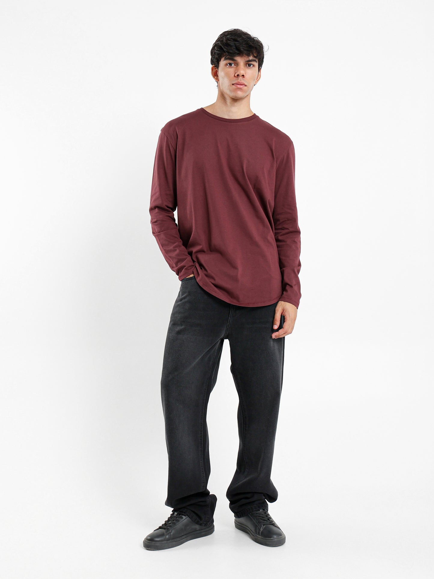 Long Line Long Sleeves T-Shirt