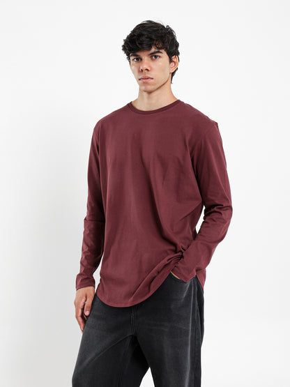 Long Line Long Sleeves T-Shirt