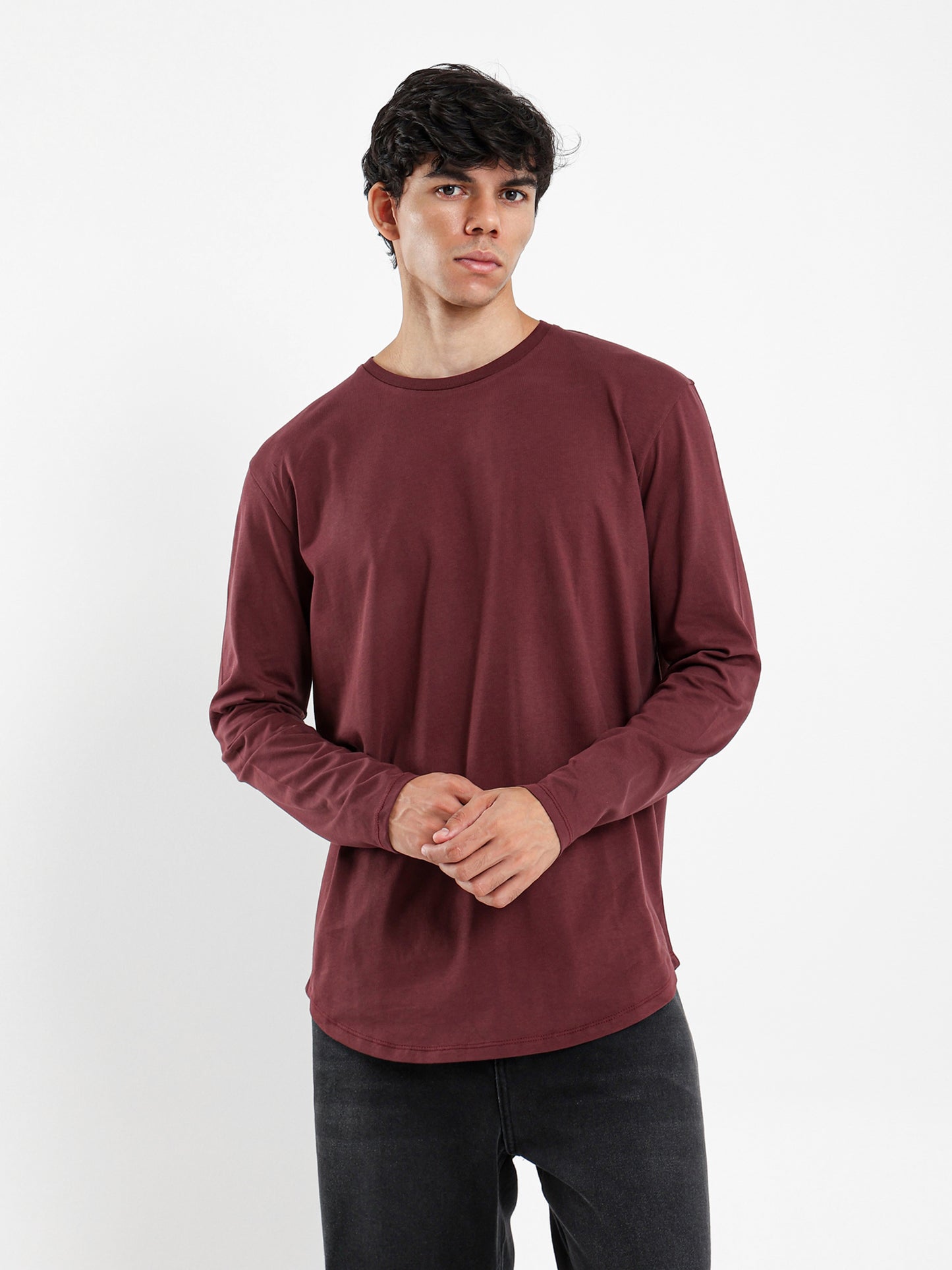 Long Line Long Sleeves T-Shirt