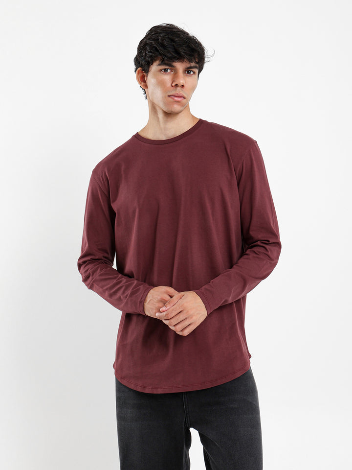 Long Line Long Sleeves T-Shirt