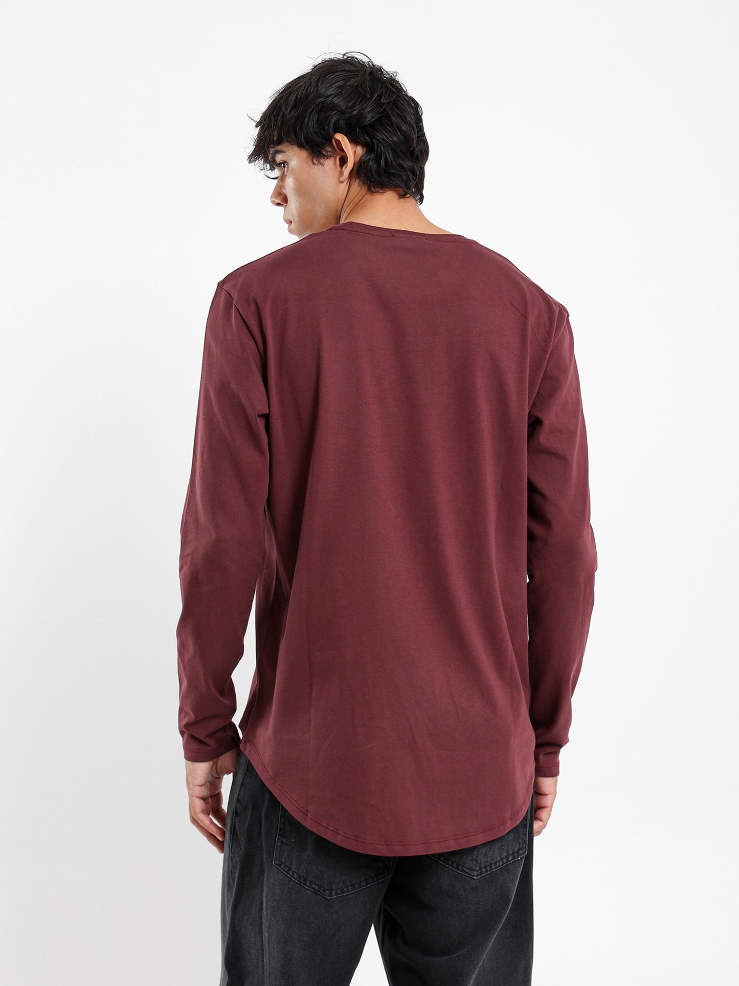 Long Line Long Sleeves T-Shirt