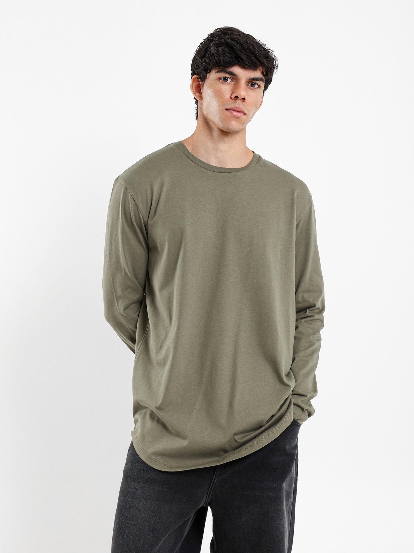 Long Line Long Sleeves T-Shirt