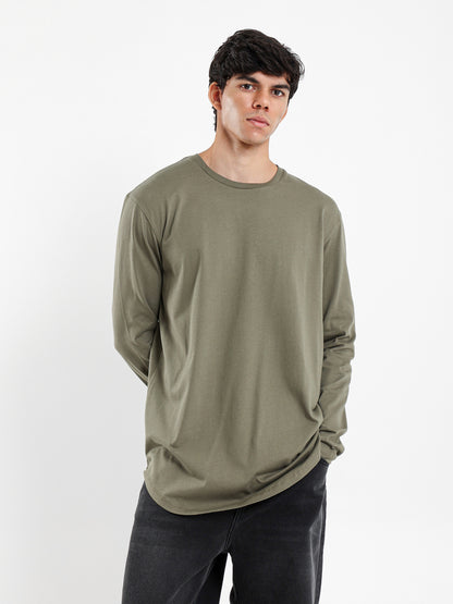 Long Line Long Sleeves T-Shirt