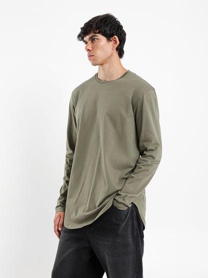 Long Line Long Sleeves T-Shirt