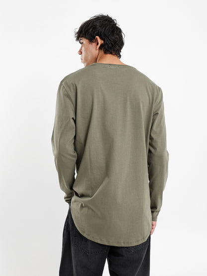 Long Line Long Sleeves T-Shirt