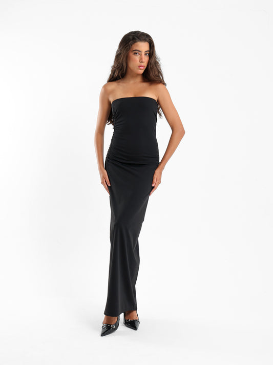 Strapless Bodycon Maxi Dress