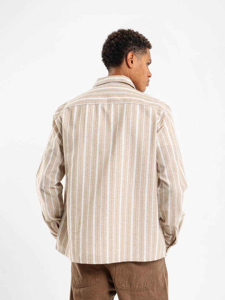 قميص فضفاض مخطط
