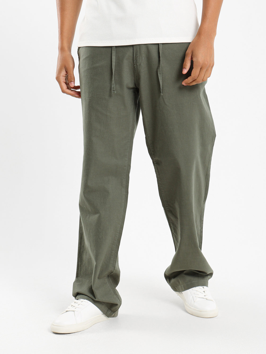 Regular Fit Linen Pants