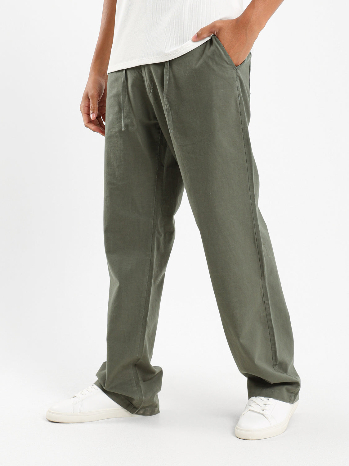 Regular Fit Linen Pants