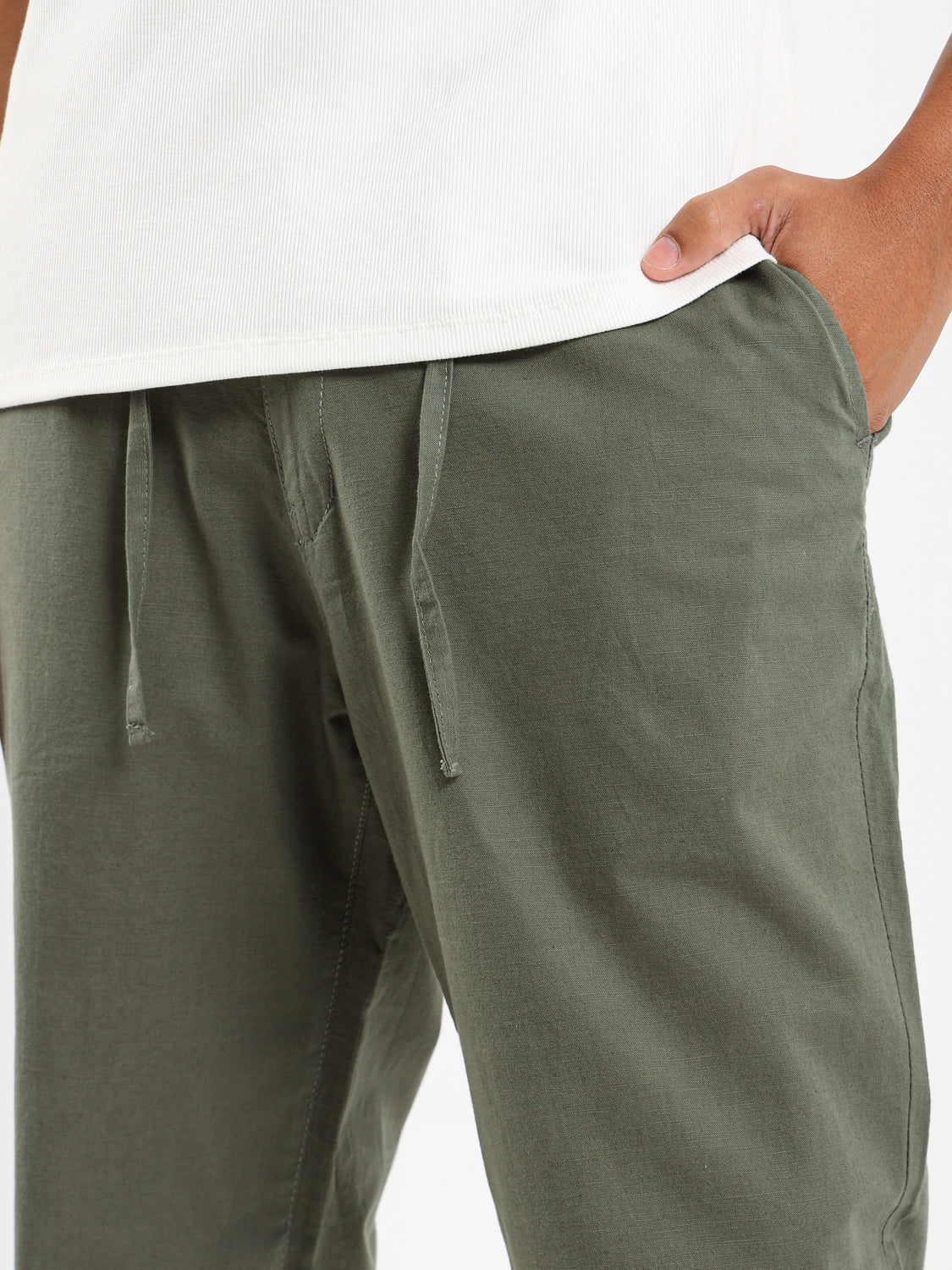 Regular Fit Linen Pants