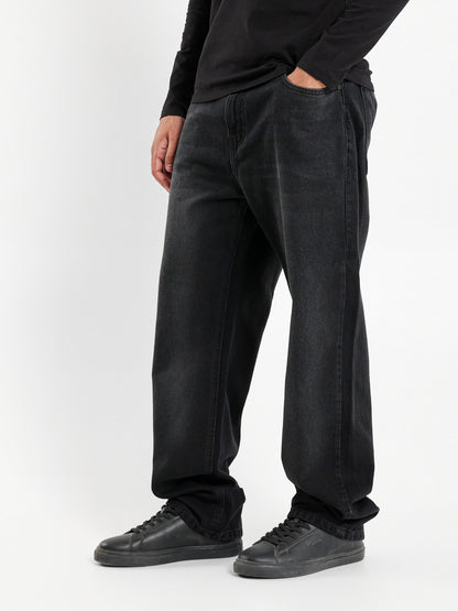 Regular Fit Washed Effect Jeans