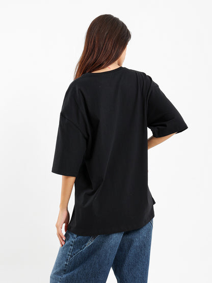 Directed By Front Print Oversized T-Shirt