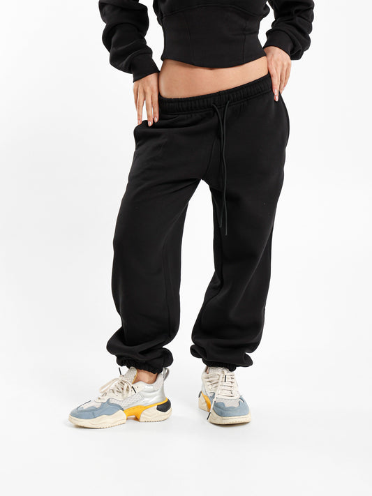 High Waist Sweatpants With Cuffs