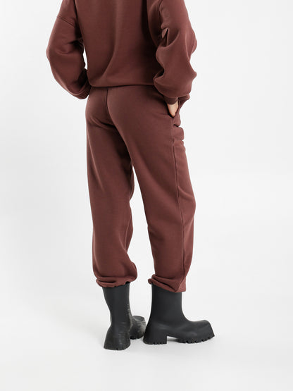 High Waist Sweatpants With Cuffs