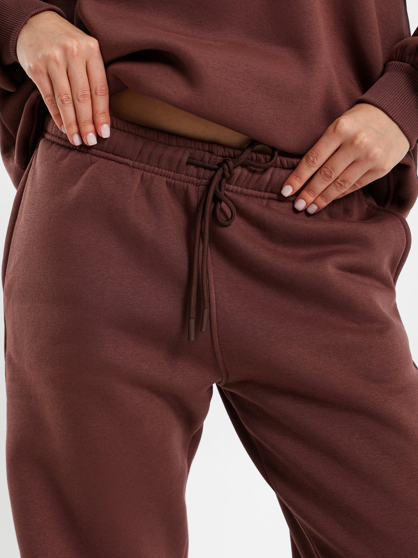 High Waist Sweatpants With Cuffs