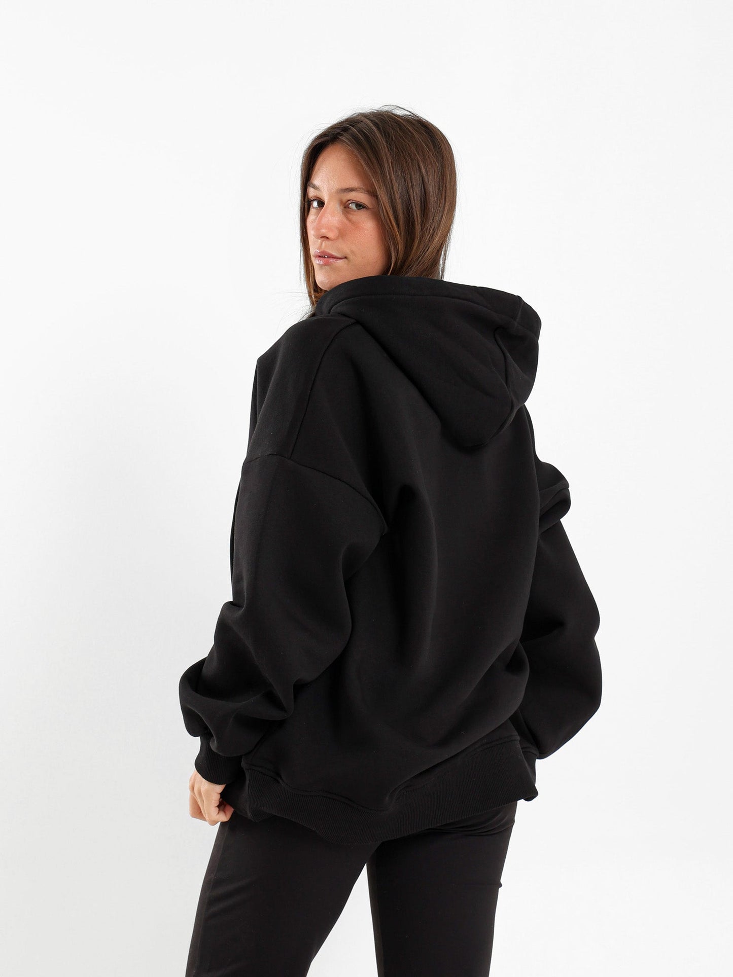 Oversized V-Neck Sweatshirt