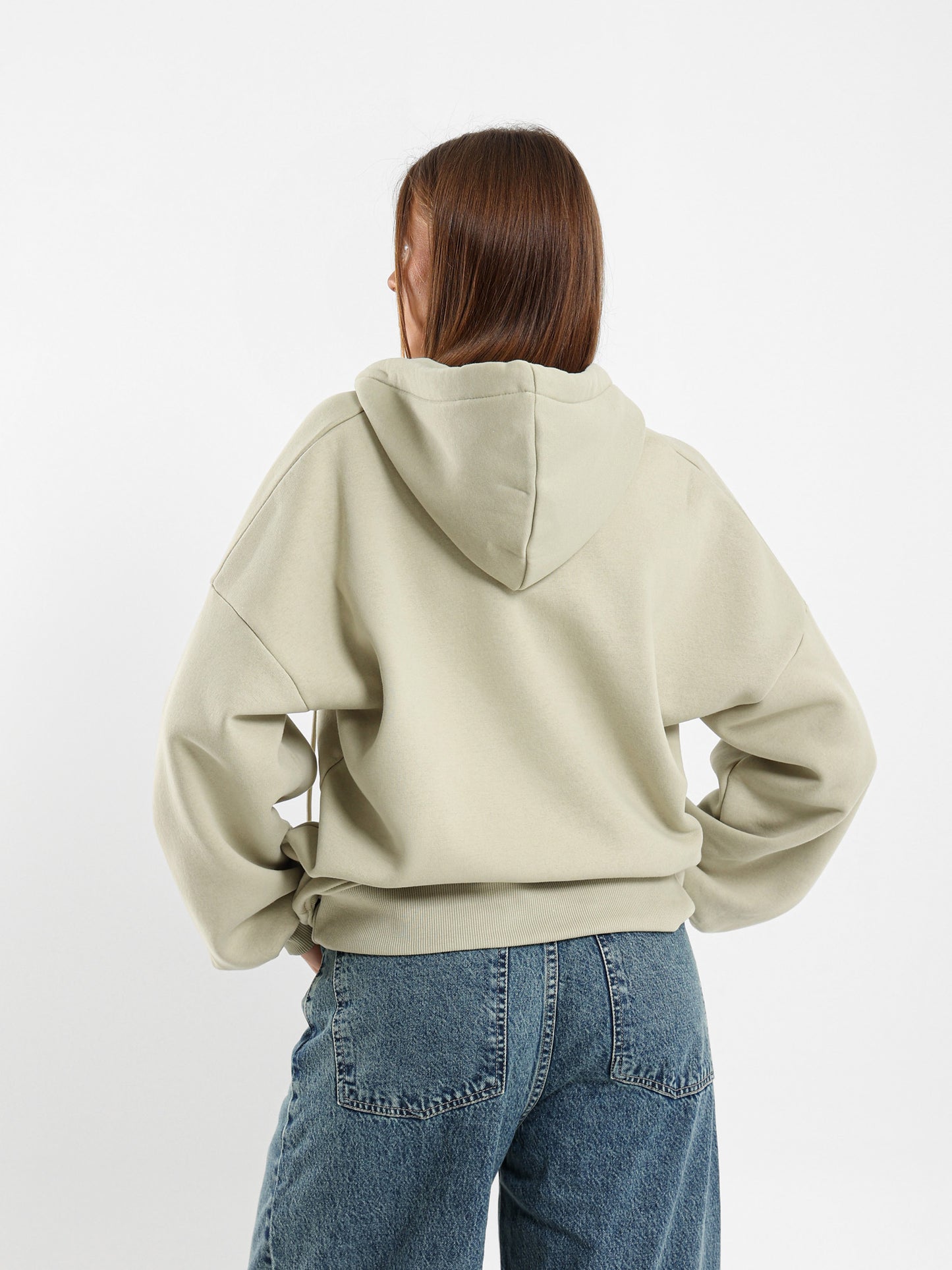 Oversized V-Neck Sweatshirt