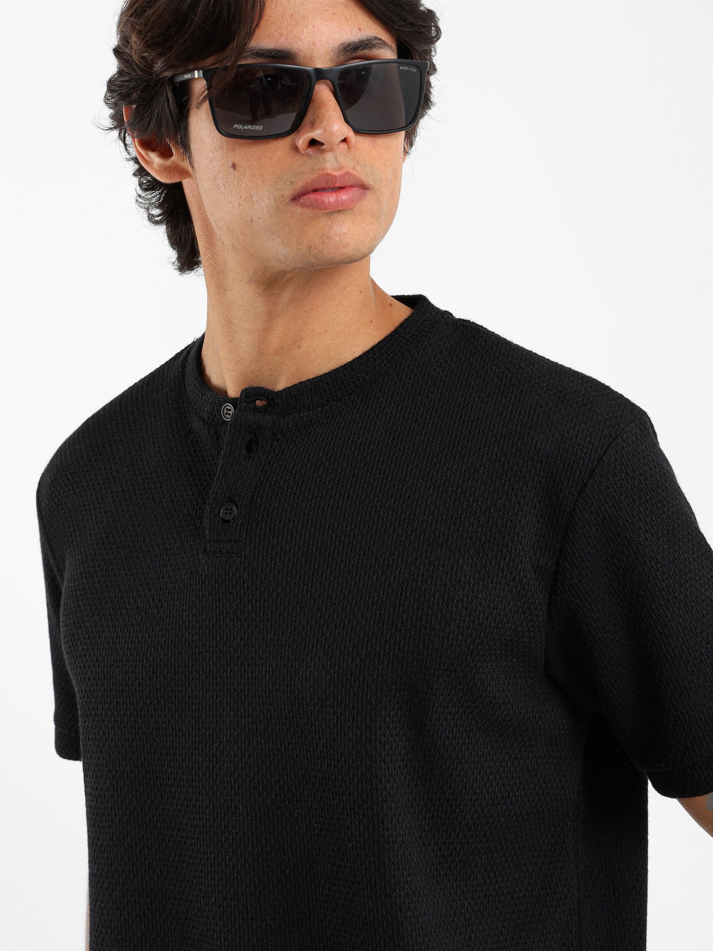 Grandad Collar T-Shirt