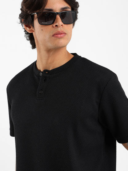 Grandad Collar T-Shirt