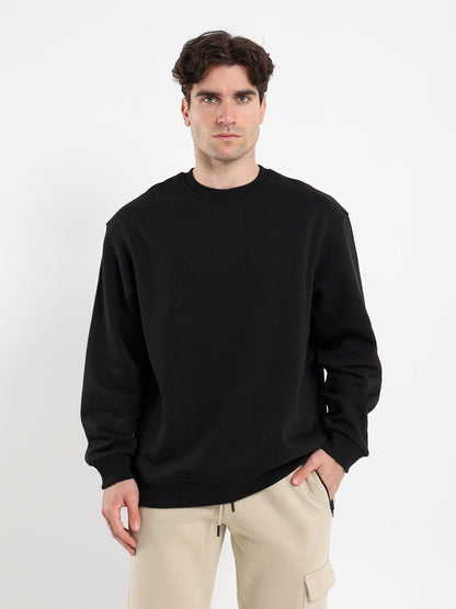 Round Neck Oversized Sweatshirt