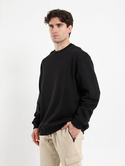 Round Neck Oversized Sweatshirt