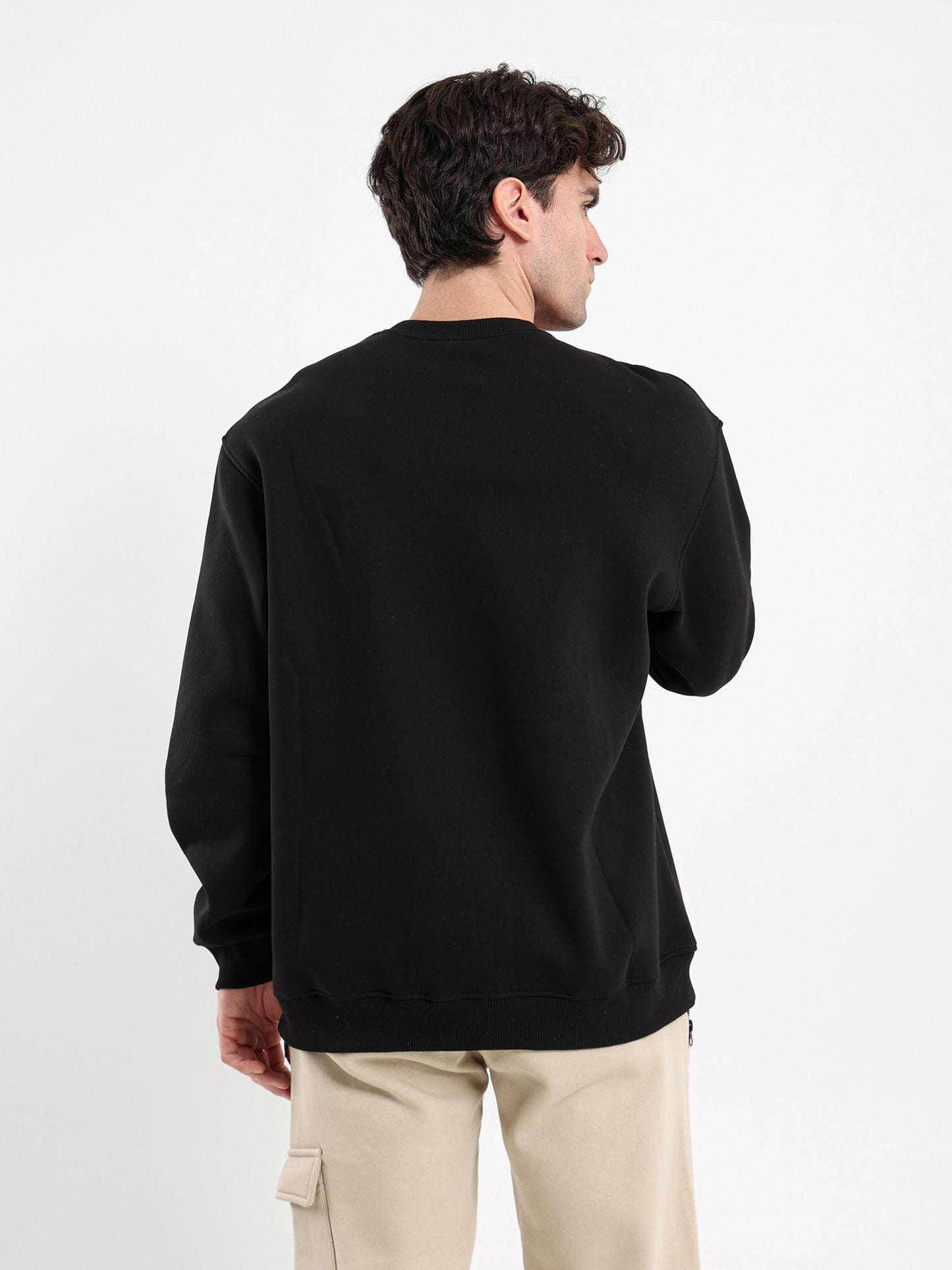 Round Neck Oversized Sweatshirt