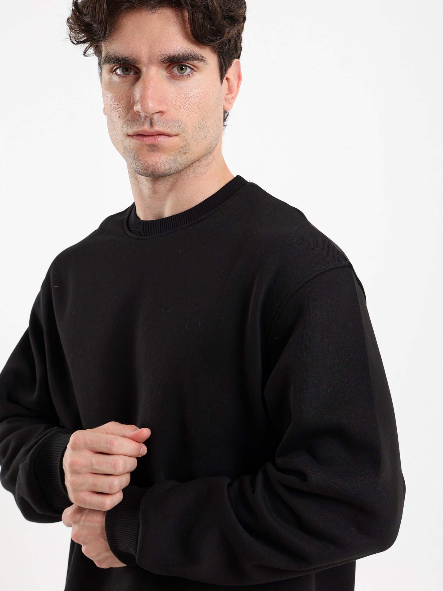 Round Neck Oversized Sweatshirt