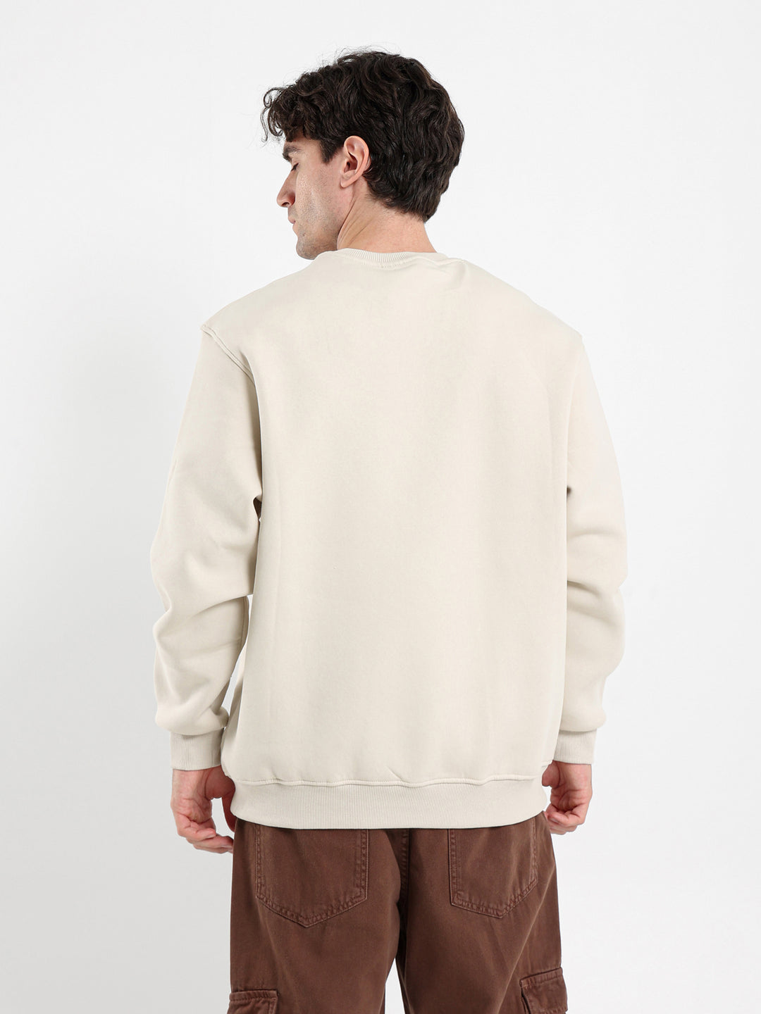Round Neck Oversized Sweatshirt