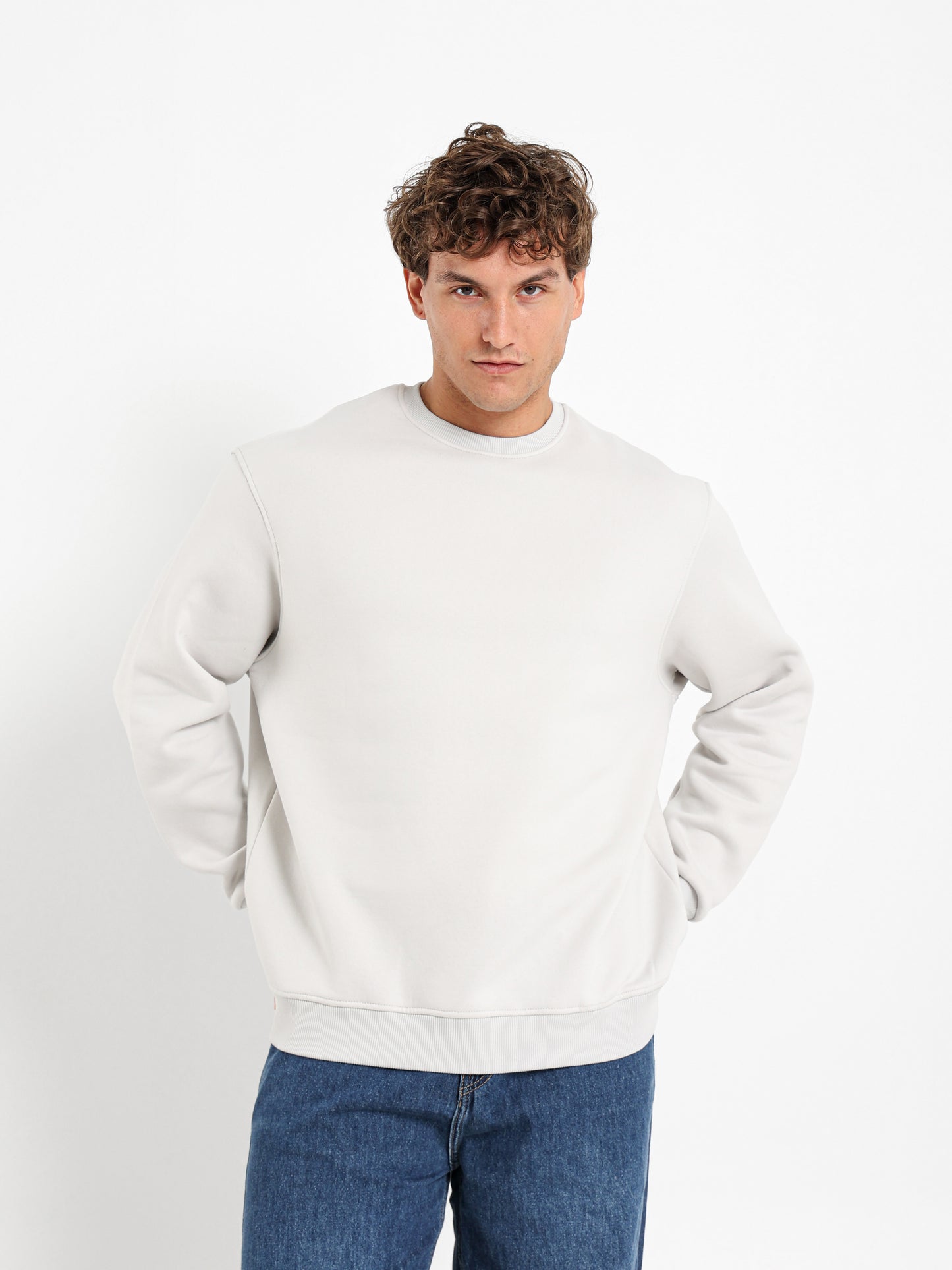 Round Neck Oversized Sweatshirt