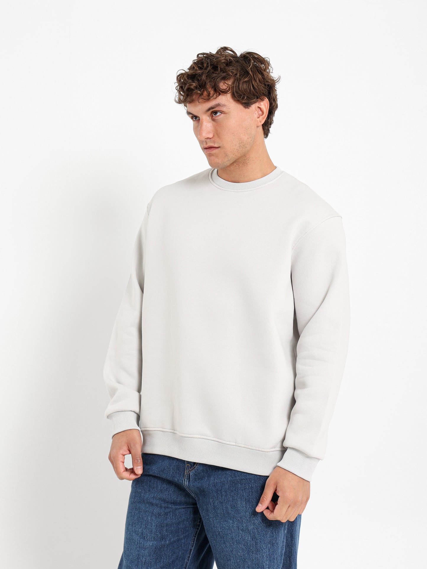 Round Neck Oversized Sweatshirt