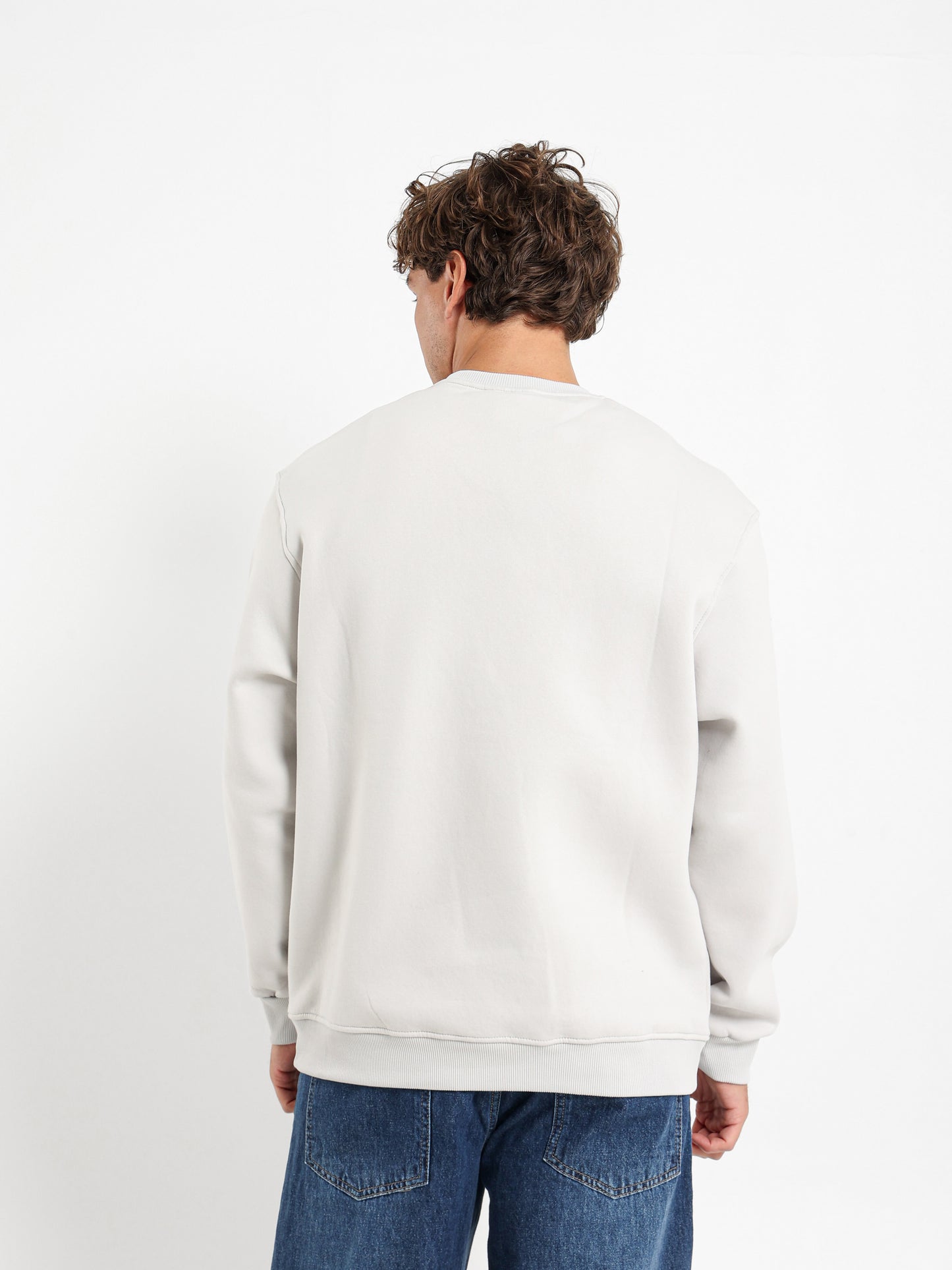 Round Neck Oversized Sweatshirt