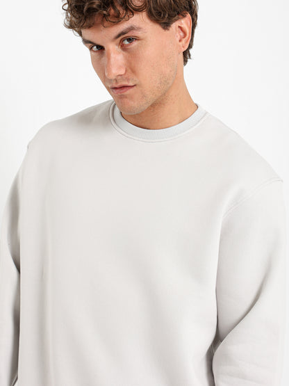 Round Neck Oversized Sweatshirt