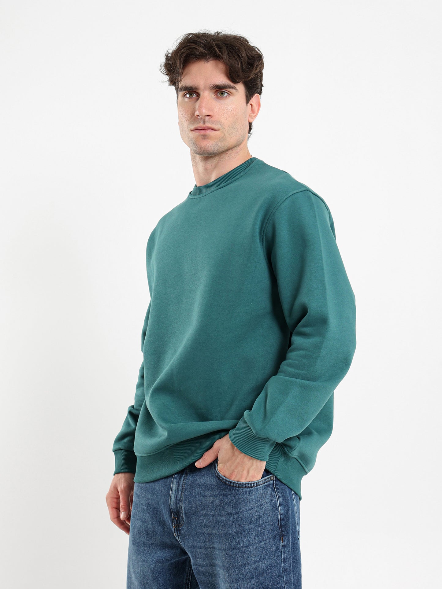 Round Neck Oversized Sweatshirt