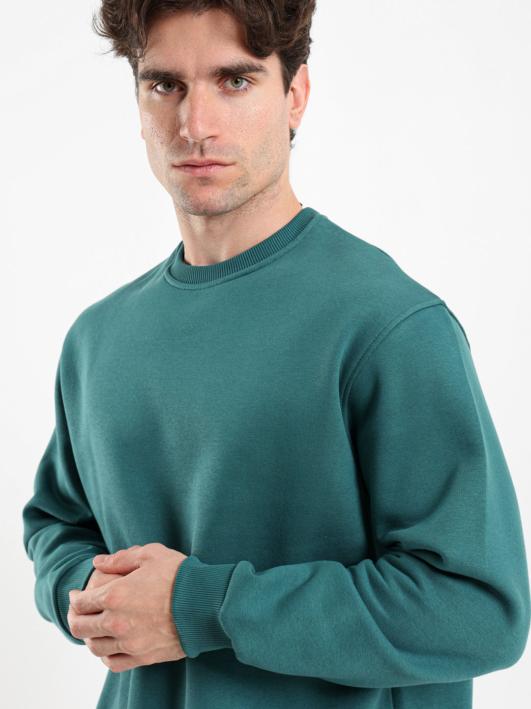 Round Neck Oversized Sweatshirt