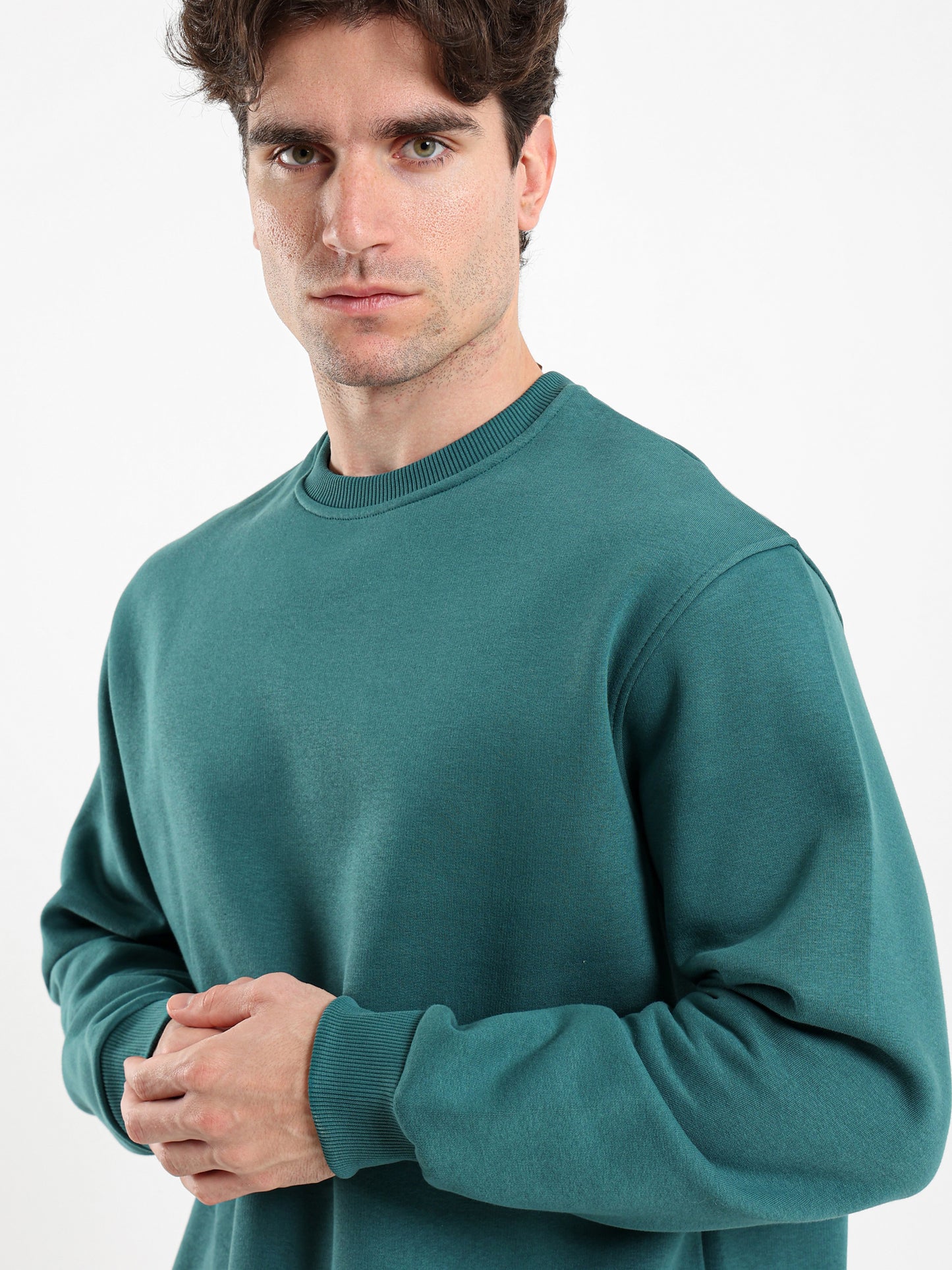 Round Neck Oversized Sweatshirt