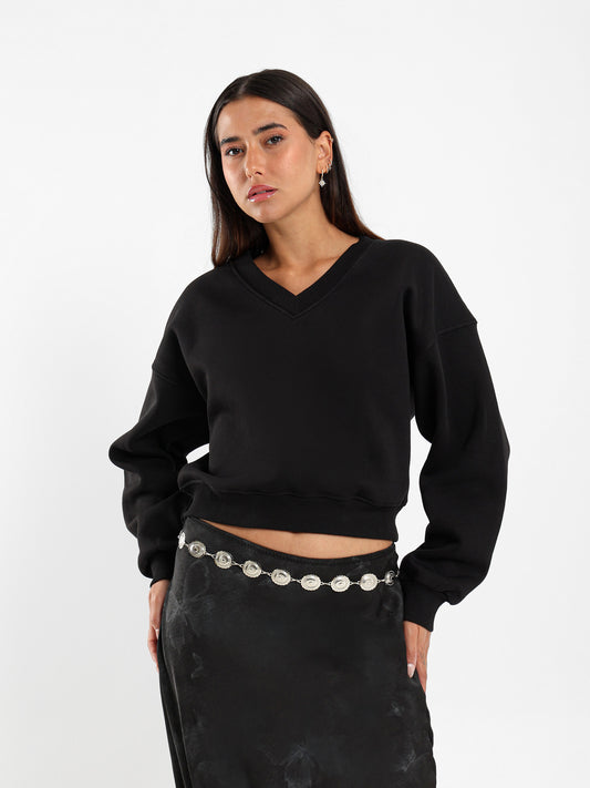 V Neck Sweatshirt