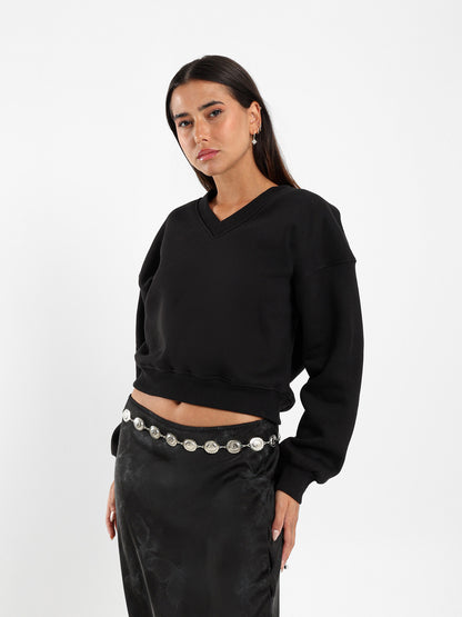 V Neck Sweatshirt